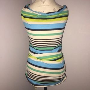 Motherhood Maternity S Striped Sleeveless Shirt Top